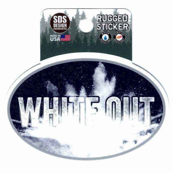 rugged sticker White Out